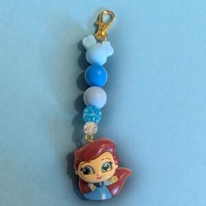Handmade Little Mermaid Bag Charm/ Keychain